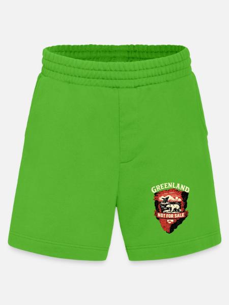 Grönland Wal Bär Geschenk Arktis Nordische Tiere - Heavyweight Shorts - made by SPREAD - Apple Neon