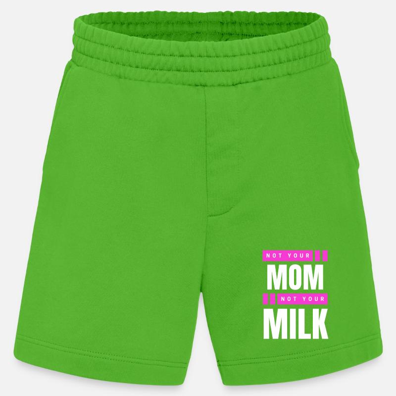 Pas ta mère Pas ton lait - Short bio épais fabriqué en UE - Apple Neon