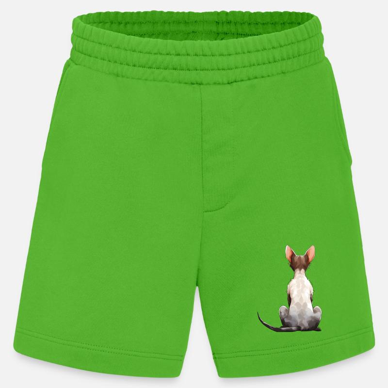 Cornish Rex - Heavyweight Shorts - made by SPREAD  - Apple Neon