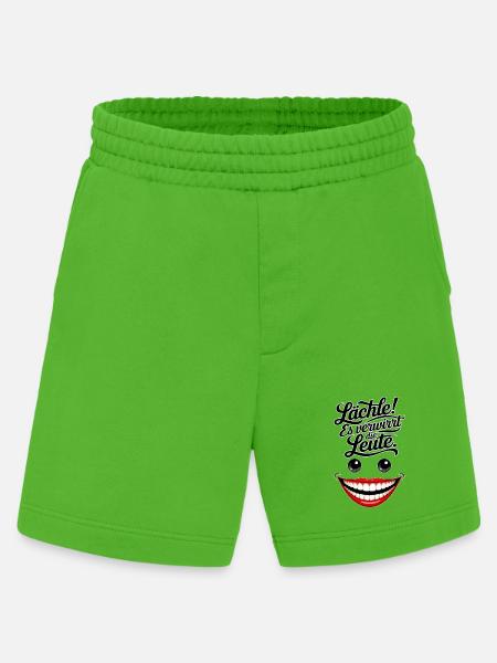 Always smiling - Heavyweight Shorts - made by SPREAD  - Apple Neon