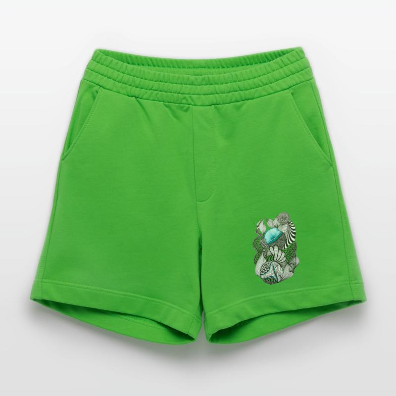 Oceanic Ink Patterns Heavyweight Shorts - made by SPREAD 