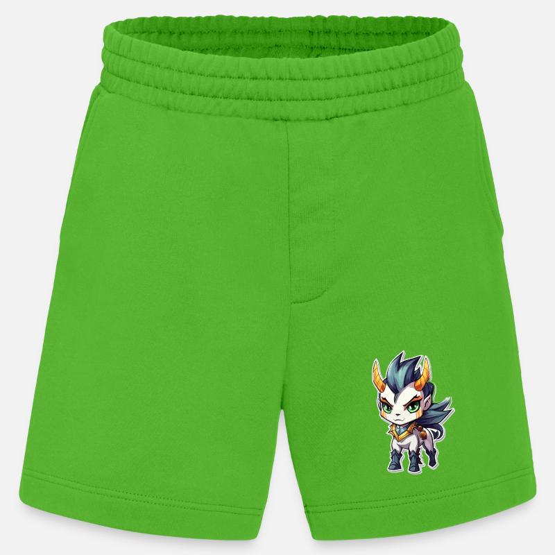Chibi Dämonenpferd - Heavyweight Shorts - made by SPREAD  - Apple Neon