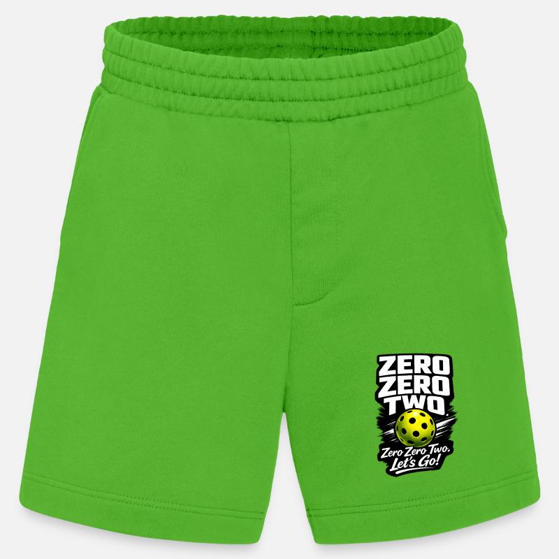 Zero Zero Two – Let's Go Ball - Heavyweight Shorts - made by SPREAD - Apple Neon