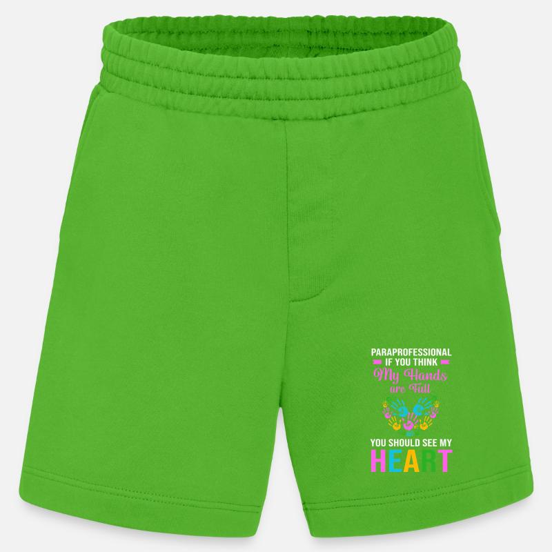 Paraeducator Lehrerassistent Paraprofessional - Heavyweight Shorts - made by SPREAD  - Apple Neon