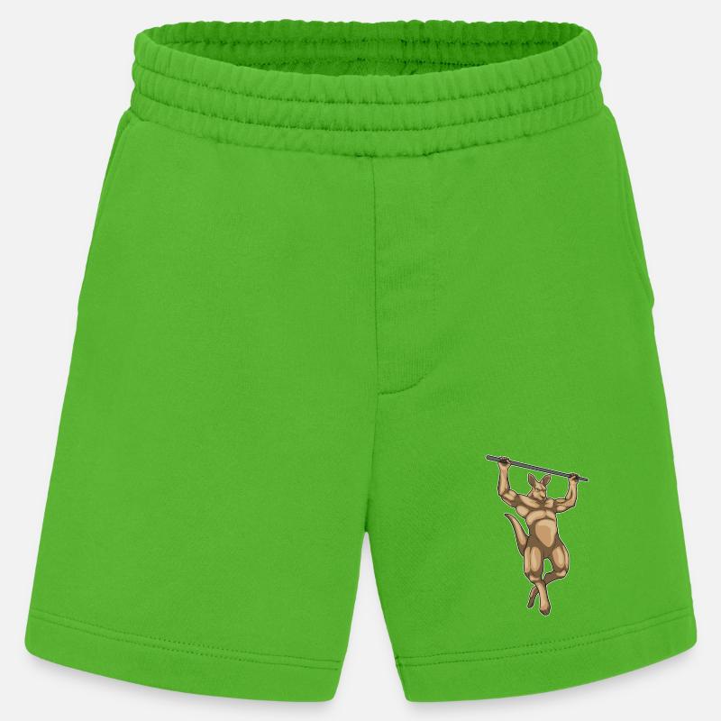 Kangaroo Bodybuilder Pull-Ups Bodybuilding - Heavyweight Shorts - made by SPREAD  - Apple Neon