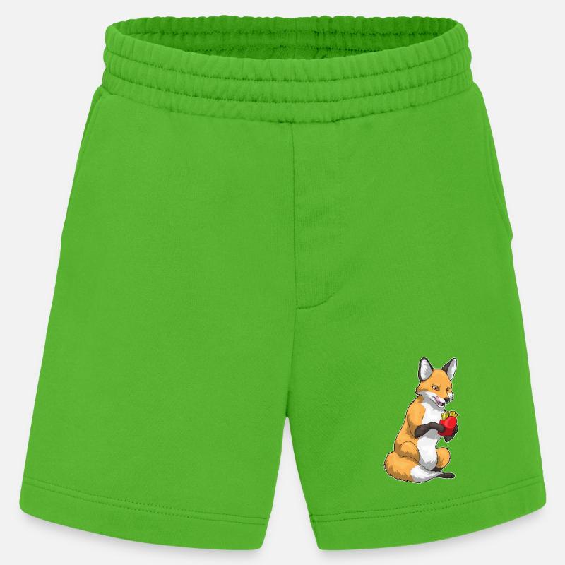 Frites Fuchs - Short bio épais fabriqué en UE - Apple Neon