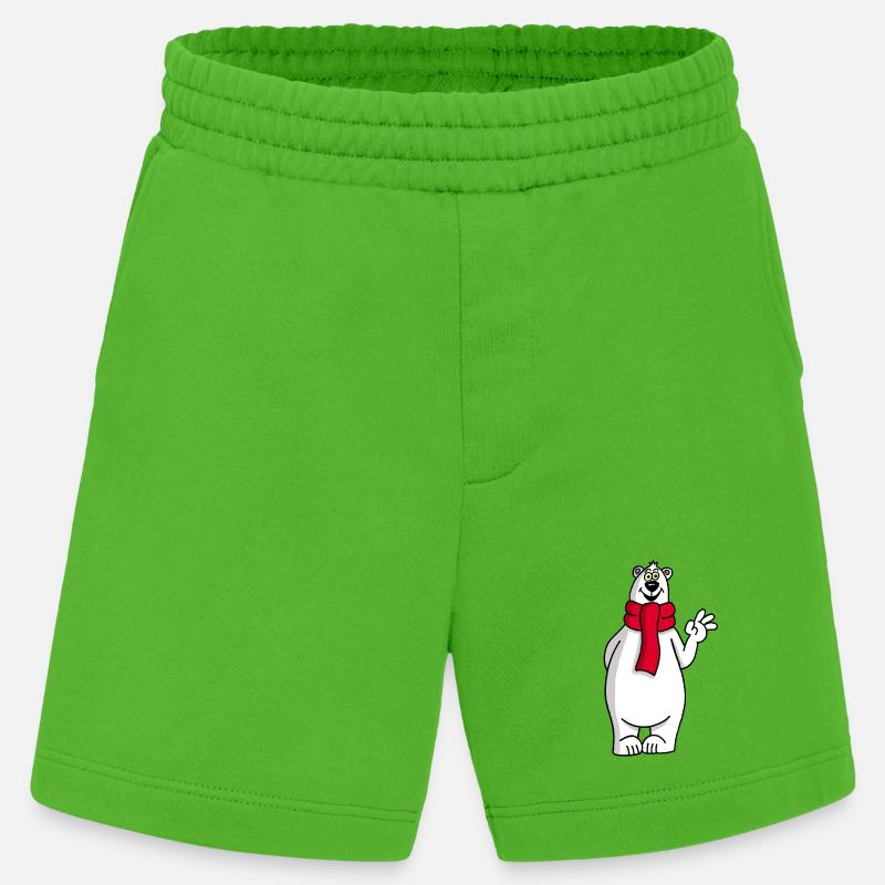 Lustiger Eisbär - Heavyweight Shorts - made by SPREAD  - Apple Neon