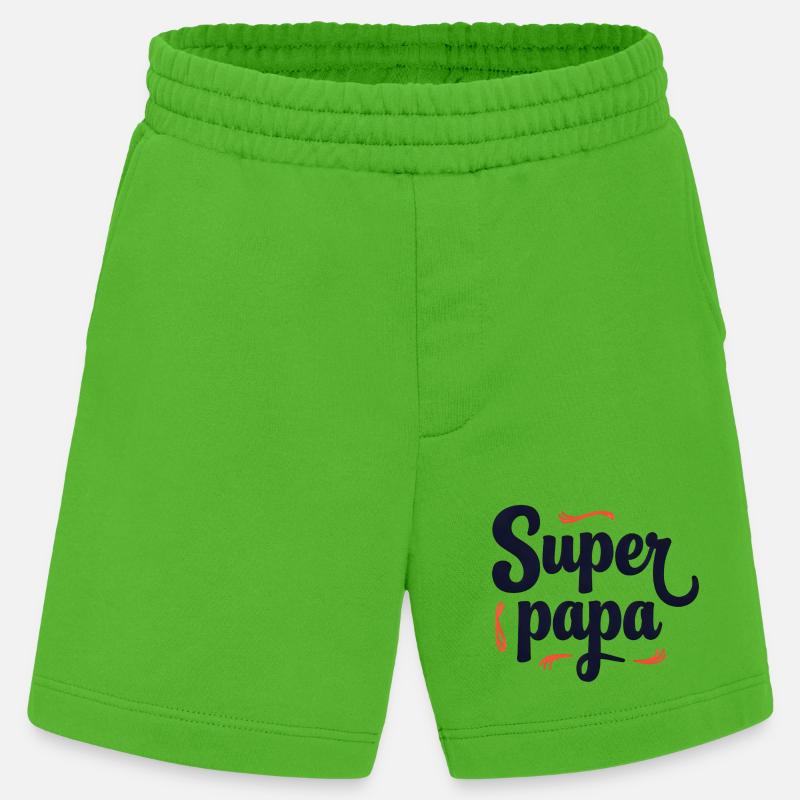 Super Dad Script Nähen - Heavyweight Shorts - made by SPREAD  - Apple Neon