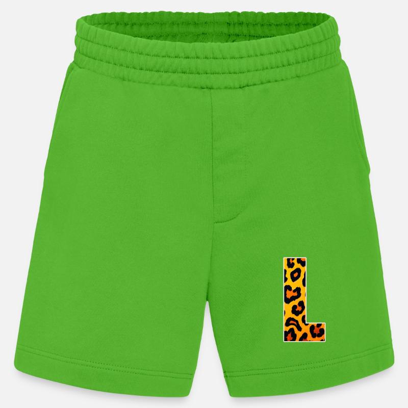 Leopard Print Eckdesign - Heavyweight Shorts - made by SPREAD - Apple Neon