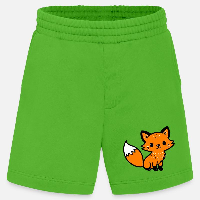 Fuchs Niedlich Comic - Heavyweight Shorts - made by SPREAD  - Apple Neon