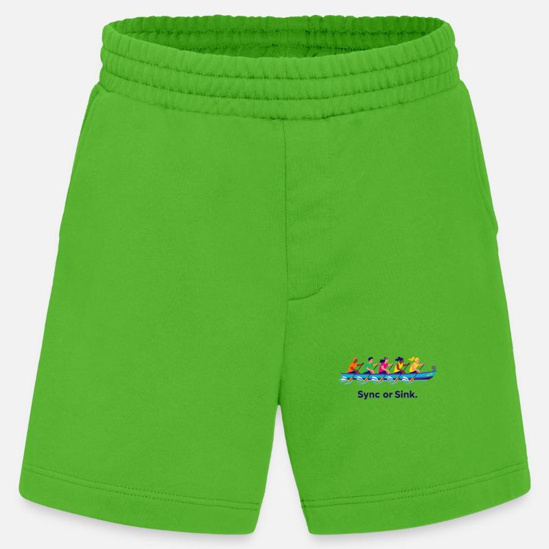 Drachenboot-Team - Heavyweight Shorts - made by SPREAD  - Apple Neon