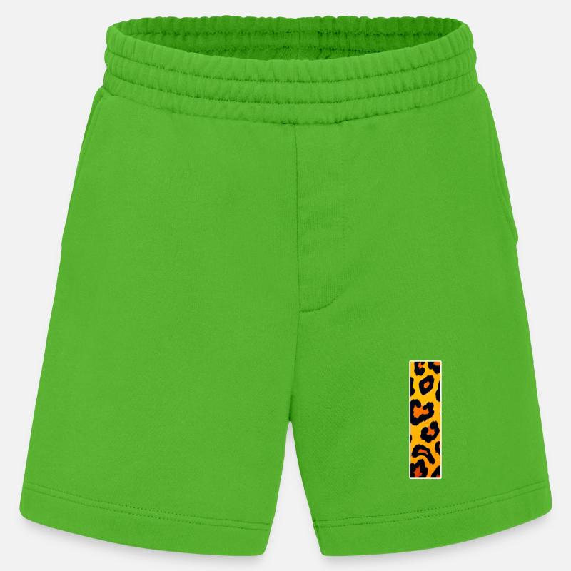 Leopardenglanz Muster - Heavyweight Shorts - made by SPREAD  - Apple Neon