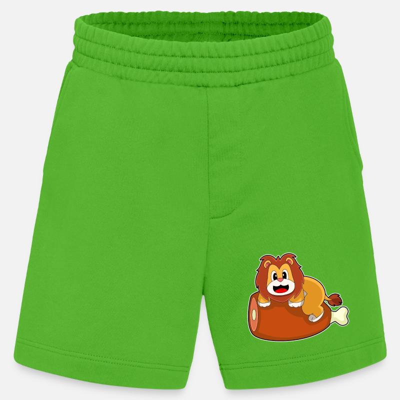 Löwe Fleisch - Heavyweight Shorts - made by SPREAD  - Apple Neon