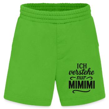 Mimimi Spruch lustig Büro - Heavyweight Shorts - made by SPREAD  - Apple Neon - Vorne