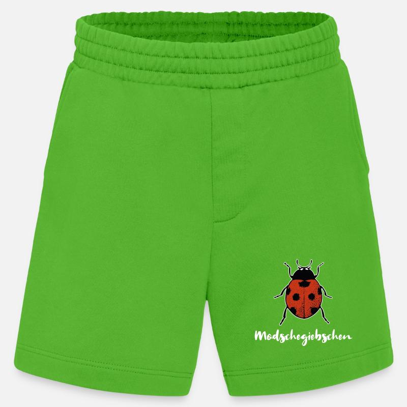 Modschegiebchen Marienkäfer Sächsisch Geschenk - Heavyweight Shorts - made by SPREAD  - Apple Neon