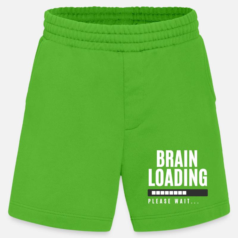 Brain Loading bitte warten - Heavyweight Shorts - made by SPREAD  - Apple Neon
