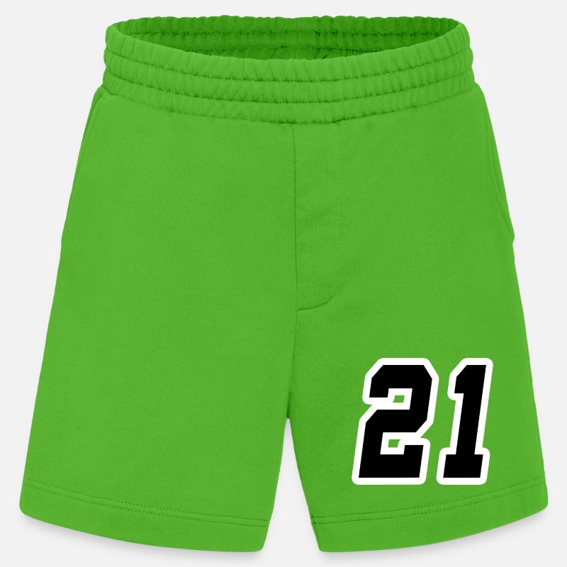 Nummer einundzwanzig 21 - Heavyweight Shorts - made by SPREAD  - Apple Neon