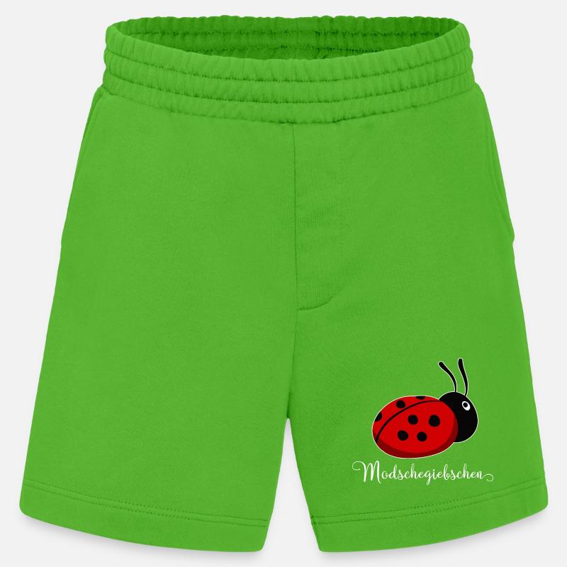 Modschegiebchen Marienkäfer Sächsisch Geschenkidee - Heavyweight Shorts - made by SPREAD  - Apple Neon