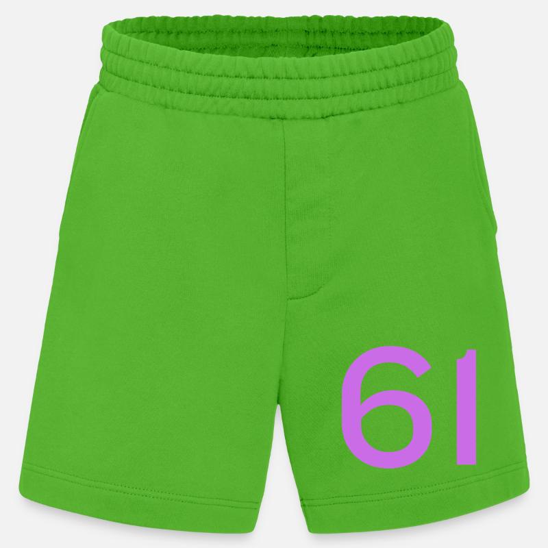 61 - Short bio épais fabriqué en UE - Apple Neon