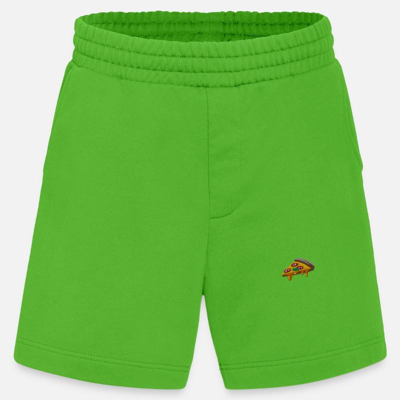 Pizza - Pantaloncini ecologici Heavyweight Made in UE - Apple Neon