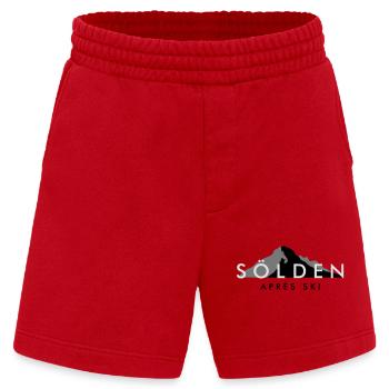 Sölden Apres Ski Berge Wintersport - Heavyweight Shorts - made by SPREAD  - Rot - Vorne