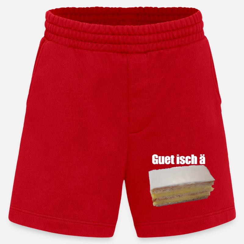 Guet isch ä Cremschnitte - Heavyweight Shorts - made by SPREAD  - Rot