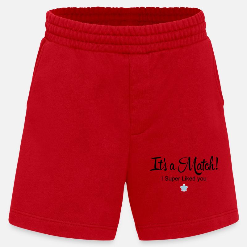 It's a Match! - Short bio épais fabriqué en UE - rouge