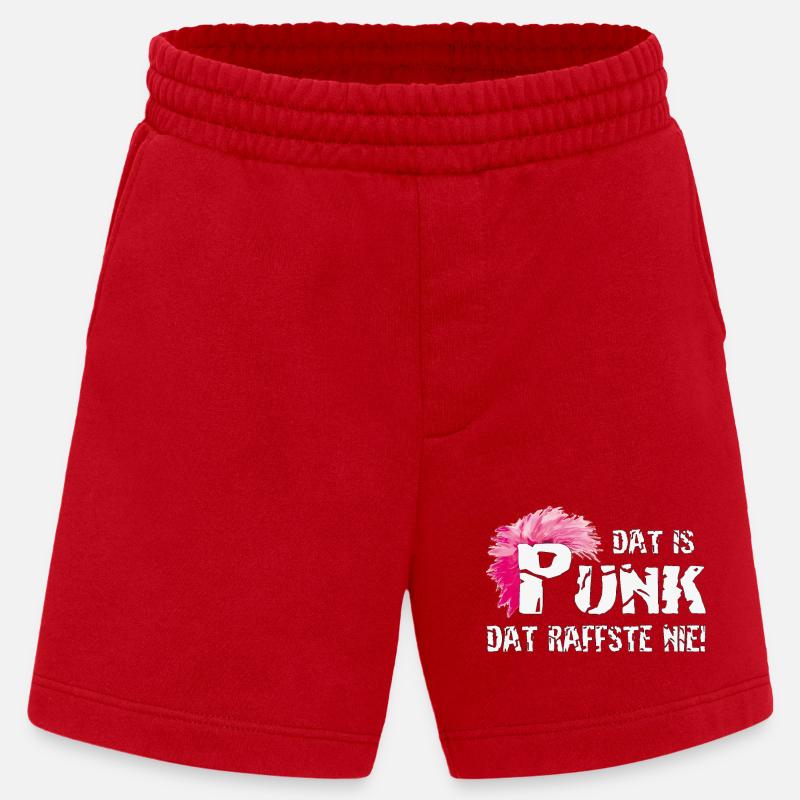 Dat is Punk dat raffste nie! - Heavyweight Shorts - made by SPREAD  - Rot