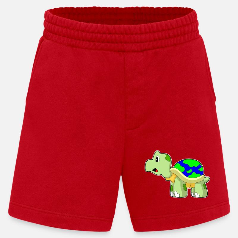 Schildkröte Erde - Heavyweight Shorts - made by SPREAD  - Rot