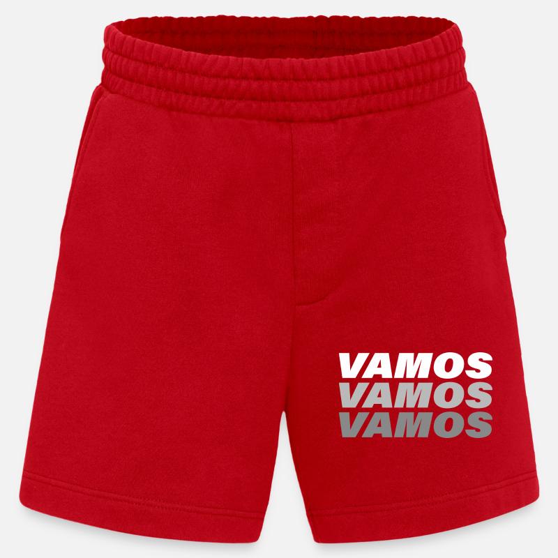 VAMOS - Pantaloncini ecologici Heavyweight Made in UE - rosso