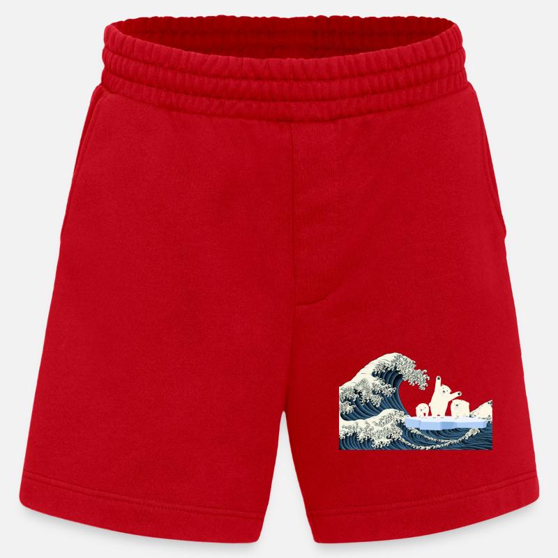 Help Eisbären T-Shirt - Heavyweight Shorts - made by SPREAD  - Rot