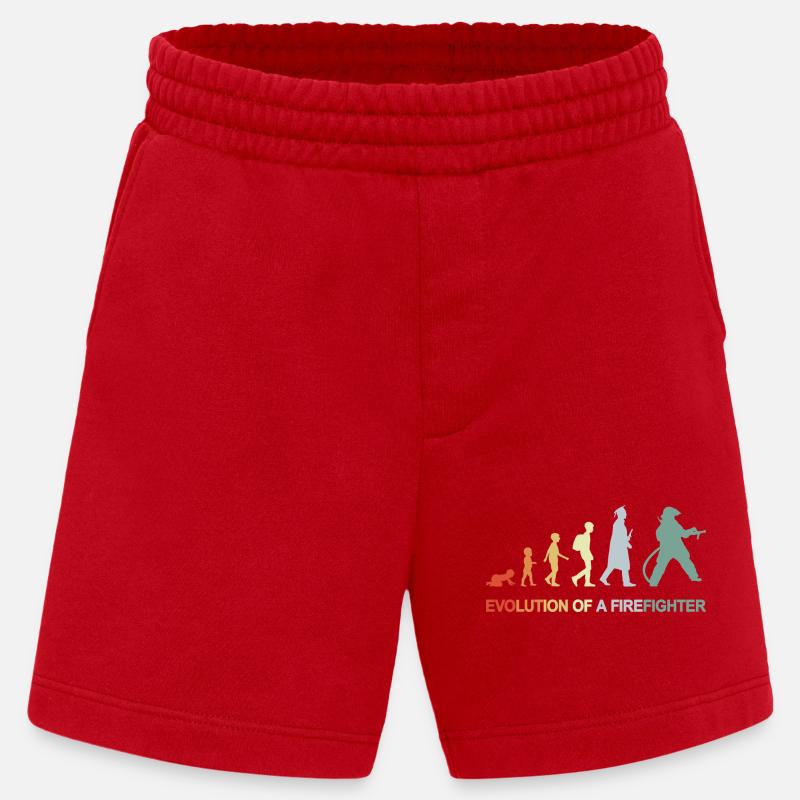 Firefighter Evolution - Heavyweight Shorts - made by SPREAD  - red