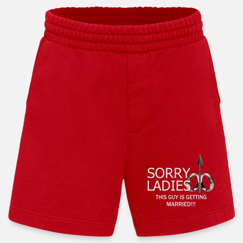 Mann wird Heiraten - Heavyweight Shorts - made by SPREAD  - Rot