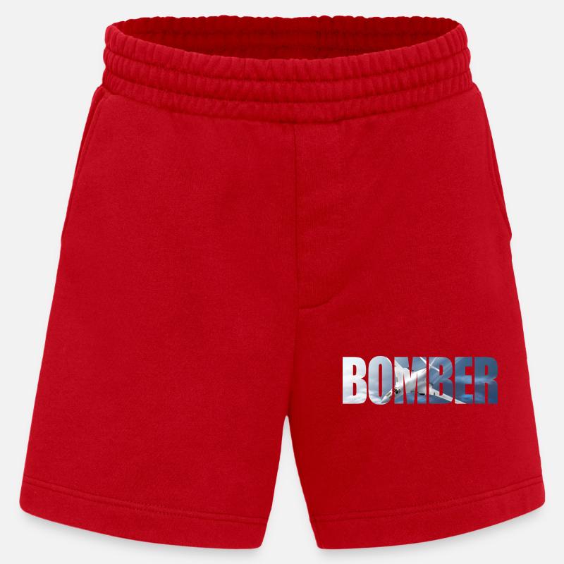 Blouson aviateur Tu-160 - Short bio épais fabriqué en UE - rouge