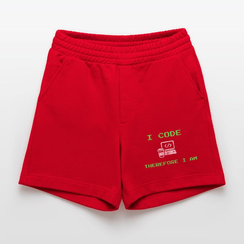 I Code Therefore I Am – Funny Developer Tee Heavyweight Shorts - made by SPREAD 