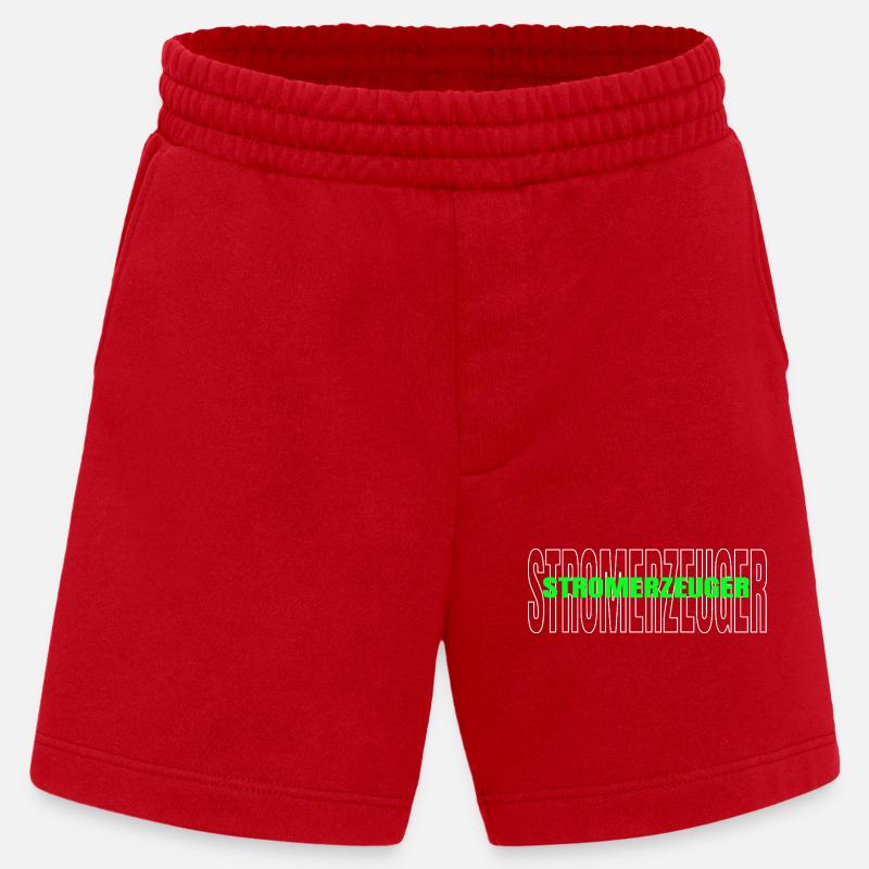 Stromerzeuger Nachhaltige Stromerzeugung - Heavyweight Shorts - made by SPREAD  - Rot