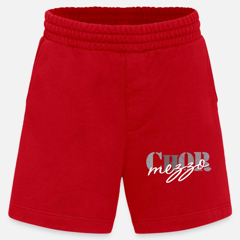 Choir mezzo-soprano - Heavyweight Shorts - made by SPREAD  - red