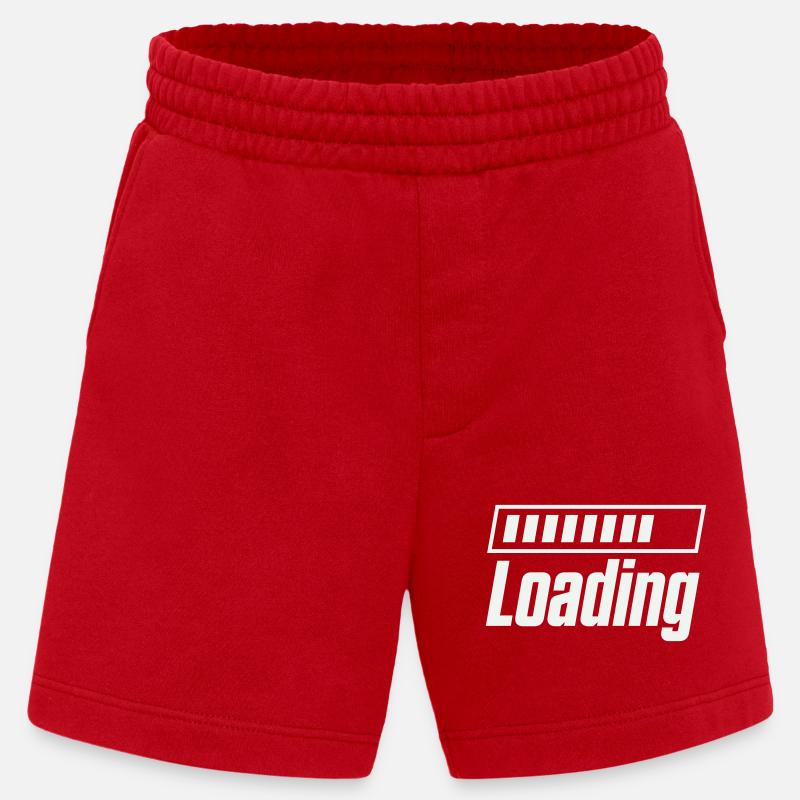 Loading Loading Bar - Heavyweight Shorts - made by SPREAD  - red