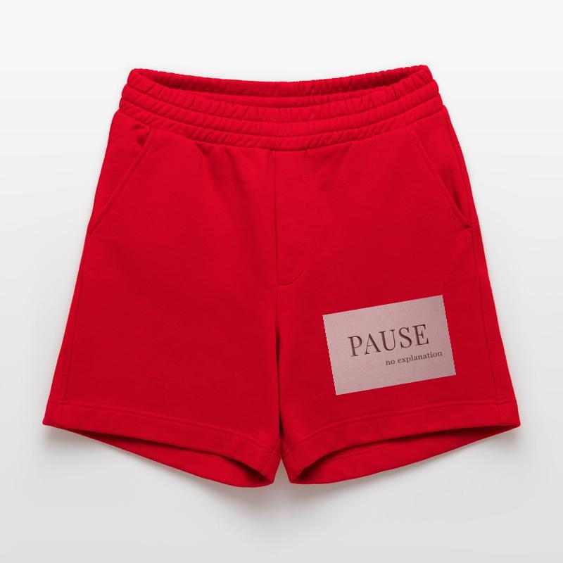 PAUSE – pas d’explication Short bio épais fabriqué en UE