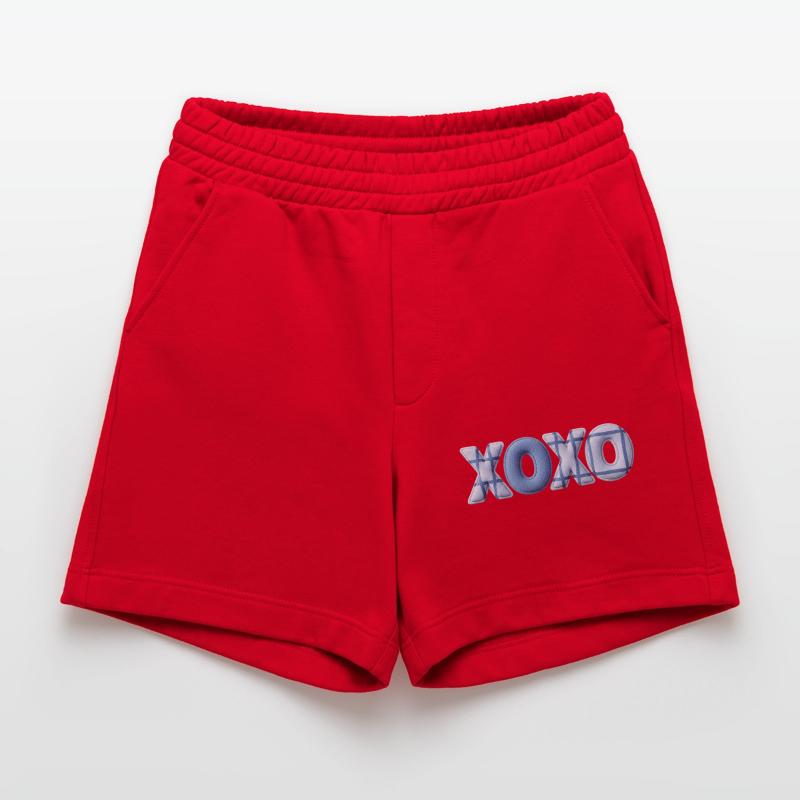 XOXO Patchwork Look mit Stoff Optik Heavyweight Shorts - made by SPREAD 