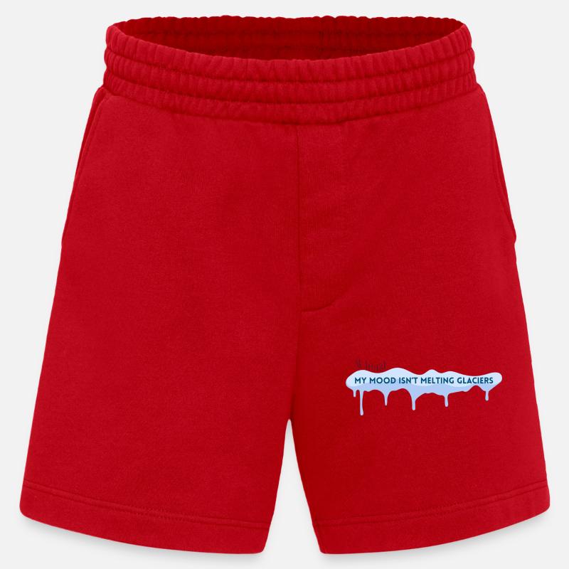 Stimmungsschmelzende Gletscher - Heavyweight Shorts - made by SPREAD  - Rot