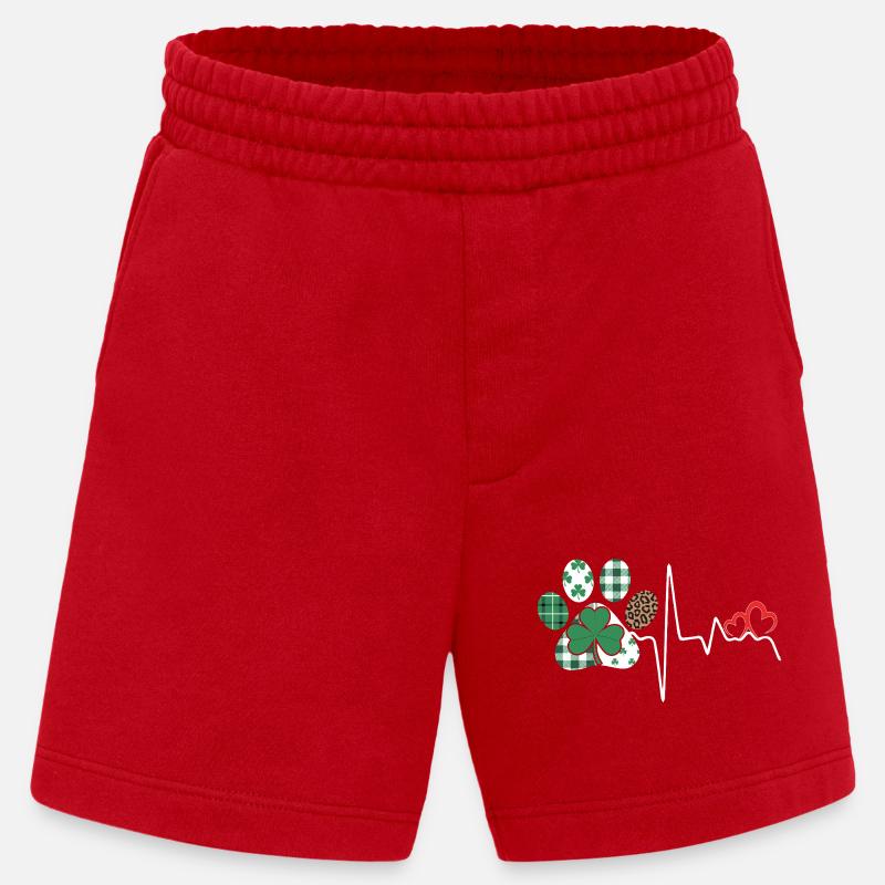 KleeHerz Mustermix - Heavyweight Shorts - made by SPREAD  - Rot