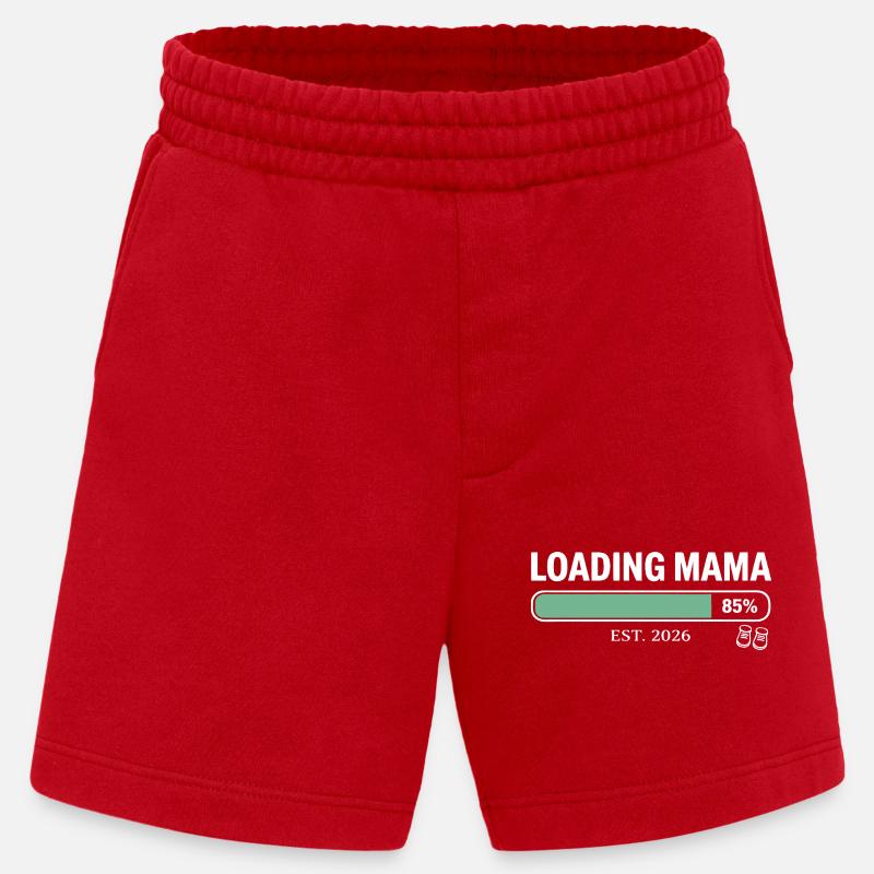 Loading Mom 2026 Pregnancy - Heavyweight Shorts - made by SPREAD  - red