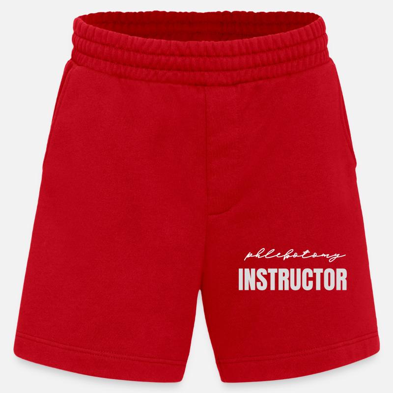 Phlebotomy instructor - Heavyweight Shorts - made by SPREAD  - red