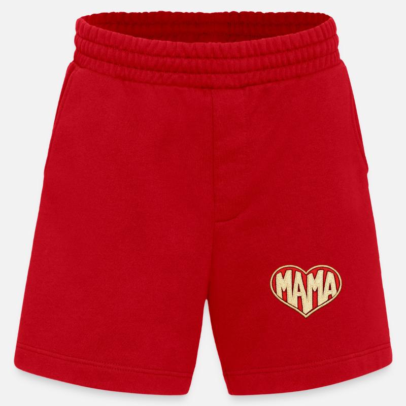 Mama Herz - Heavyweight Shorts - made by SPREAD - Rot