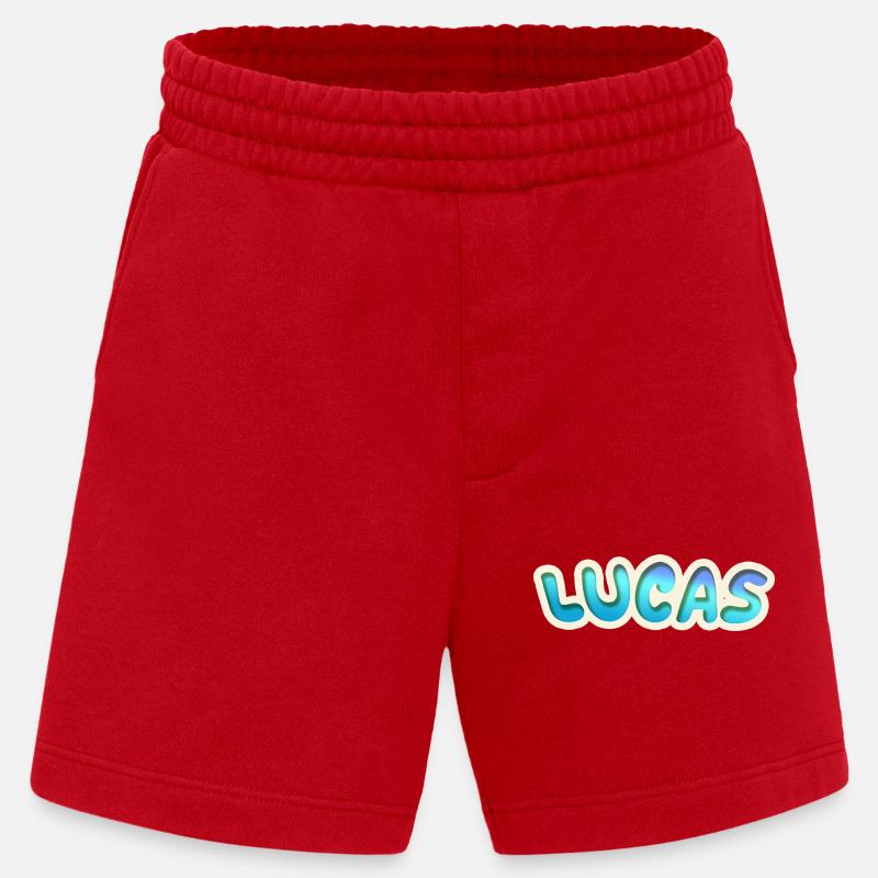 Lucas als Beruf - Heavyweight Shorts - made by SPREAD - Rot