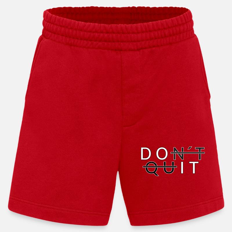 N’arrête pas _Do - Short bio épais fabriqué en UE - rouge