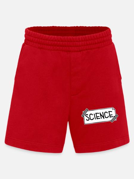 Science Science Statement Nerd Education Saying - Heavyweight Shorts - made by SPREAD - red