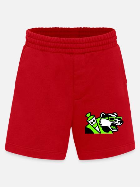 Badger Schoolbag Mascot - Heavyweight Shorts - made by SPREAD - red