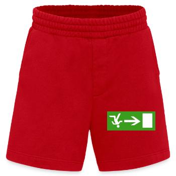 Schlendern aus der Kneipe  - Heavyweight Shorts - made by SPREAD  - Rot - Vorne